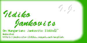 ildiko jankovits business card